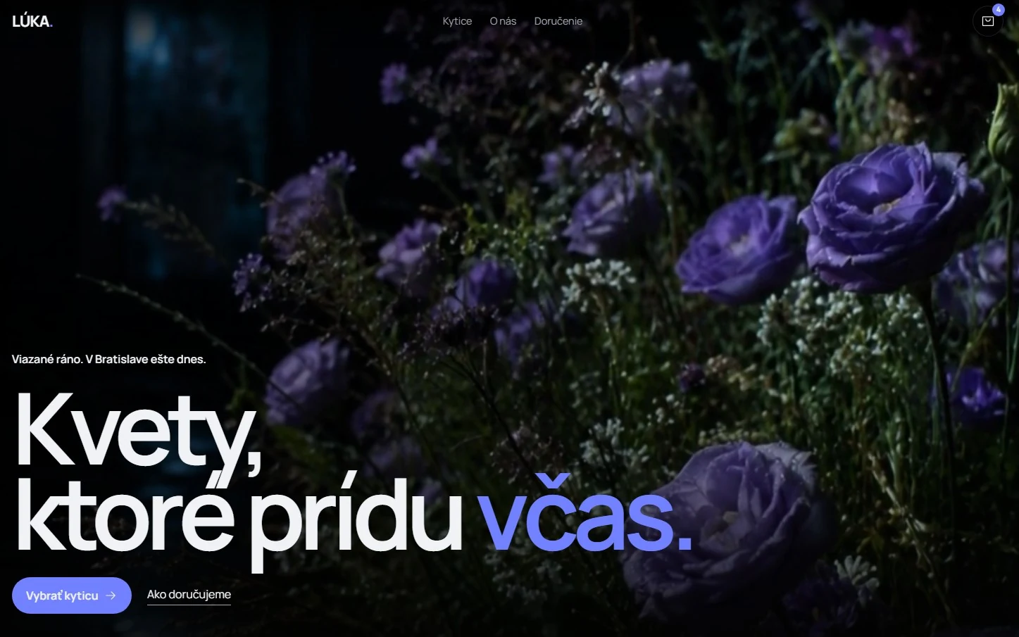 Jemný kvetinový web Kvetiny Lúka